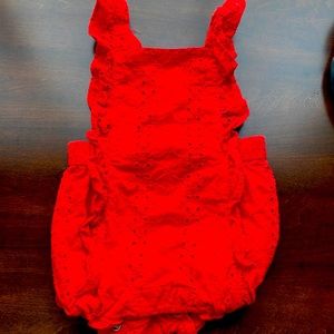 Red baby romper Janie and Jack size 12-18